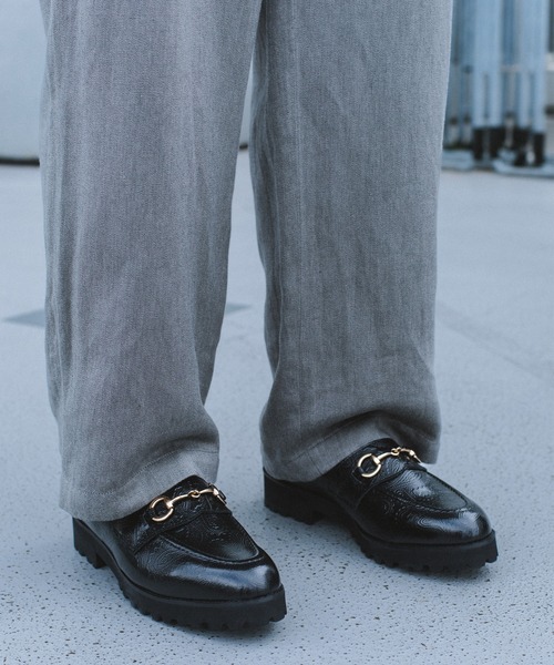 KENFORD（ケンフォード）の「ケンフォード K028 TANK SOLE BIT LOAFERS タンクソールビットローファー（ローファー・メンズ・ブラック/ブラック系その他・26/25.5/27/26.5/25）」の2枚目の写真