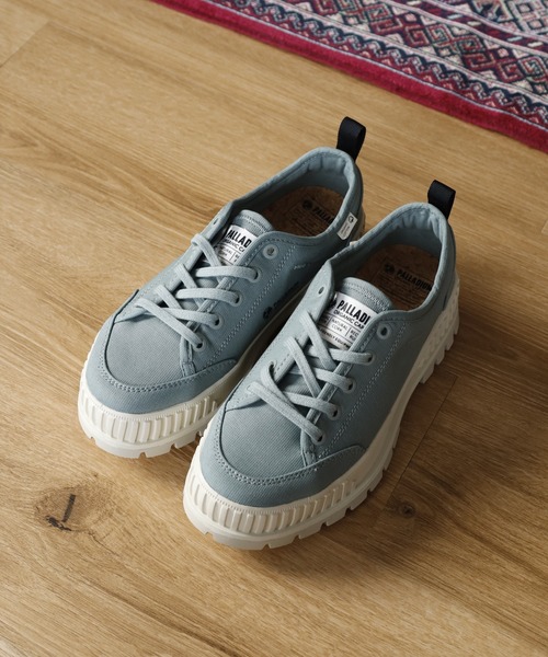 PALLADIUM（パラディウム）の「PALLASHOCK LO ORG 2 スニーカー（スニーカー・レディース・ブルーグレー/イエロー系その他/カーキ系/チャコール・26.5cm/26cm/25.5cm/25cm/24.5cm/24cm/23.5cm/23cm/29cm/28cm/27.5cm/27cm/22.5cm）」の9枚目の写真