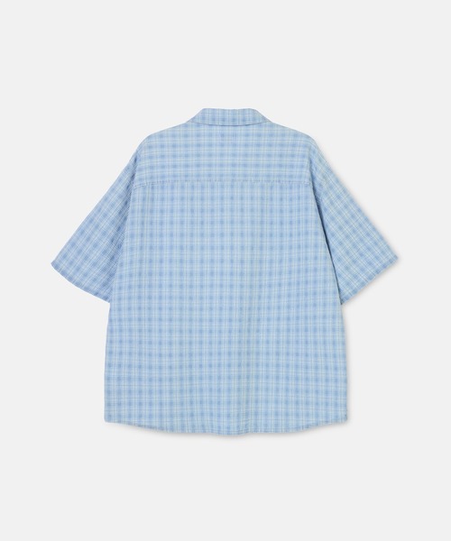 SEAGREEN(シーグリーン)の「SEAGREEN(シーグリーン) INDIGO CHECK SHIRT(シャツ/ブラウス・メンズ・ネイビー/ライトブルー・3/2)」の3枚目の写真