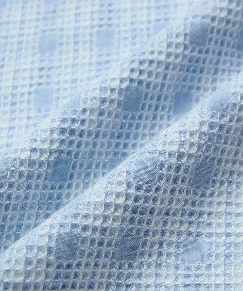 SEAGREEN(シーグリーン)の「SEAGREEN(シーグリーン) INDIGO CHECK SHIRT(シャツ/ブラウス・メンズ・ネイビー/ライトブルー・3/2)」の4枚目の写真