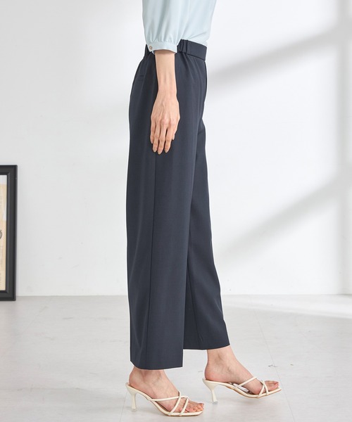 GALLORIA(ギャローリア)の「【キレメクパンツ】2WAYストレッチ・接触冷感 ワイドパンツ(その他パンツ・レディース・ライトグレー/ライトベージュ/ネイビー・L/LL/M/S)」の12枚目の写真