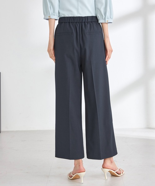 GALLORIA(ギャローリア)の「【キレメクパンツ】2WAYストレッチ・接触冷感 ワイドパンツ(その他パンツ・レディース・ライトグレー/ライトベージュ/ネイビー・L/LL/M/S)」の11枚目の写真