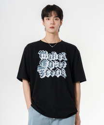 パピフィット オーバーサイズ 半袖Tシャツ ブラック
