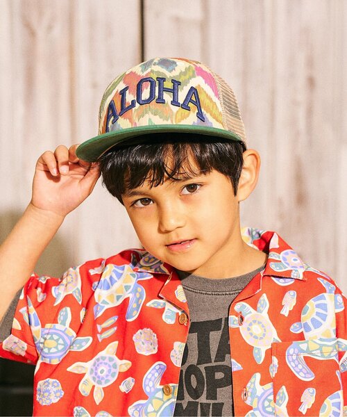 F.O.KIDS（エフオーキッズ）の「メッシュロゴキャップ（キャップ・キッズ・キナリ/イエロー/ブラウン/ブルー・54/50/58）」の2枚目の写真