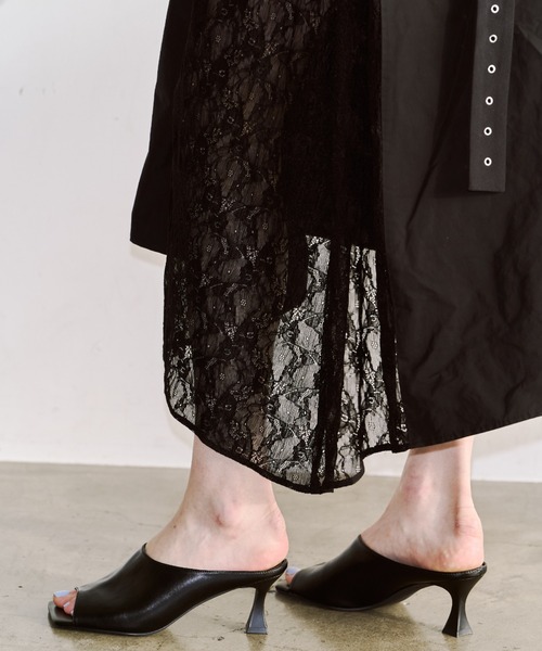 JOSE MOON(ジョゼムーン)の「FLOAT TUCK DRESS/フロートタックドレス(ワンピース・レディース・ブラック・38/36)」の16枚目の写真