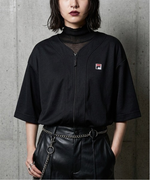 FILA｜フィラのトップス（ブラック/黒色系・無地）通販 - ZOZOTOWN