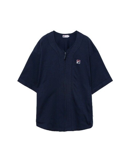 FILA（フィラ）の「S/S NO-COLLAR SHIRT（その他トップス・レディース・ネイビー/ブラック/アイボリー・XL/L/M/S）」の5枚目の写真