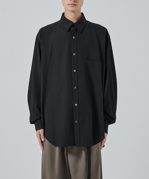 UJOH（ウジョー）の「【UJOH HOMME】別注 Full Open Shirt（シャツ/ブラウス・メンズ・グレー/ブラック・4/5）」の9枚目の写真