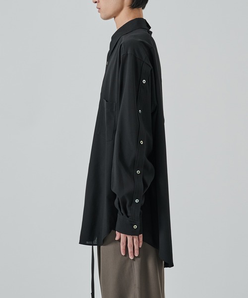 UJOH（ウジョー）の「【UJOH HOMME】別注 Full Open Shirt（シャツ/ブラウス・メンズ・グレー/ブラック・4/5）」の8枚目の写真