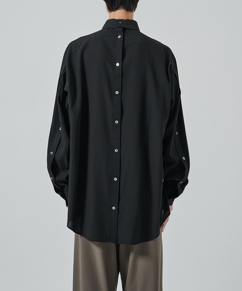UJOH（ウジョー）の「【UJOH HOMME】別注 Full Open Shirt（シャツ/ブラウス・メンズ・グレー/ブラック・4/5）」の7枚目の写真