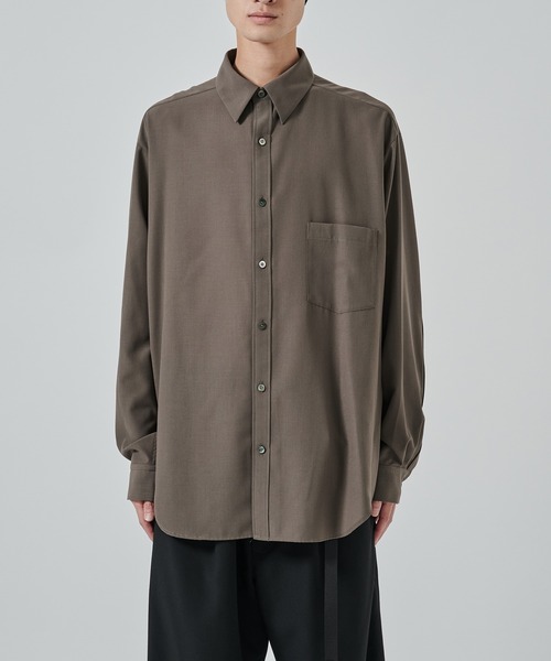 UJOH（ウジョー）の「【UJOH HOMME】別注 Full Open Shirt（シャツ/ブラウス・メンズ・グレー/ブラック・4/5）」の22枚目の写真