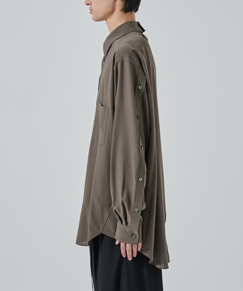 UJOH（ウジョー）の「【UJOH HOMME】別注 Full Open Shirt（シャツ/ブラウス・メンズ・グレー/ブラック・4/5）」の21枚目の写真