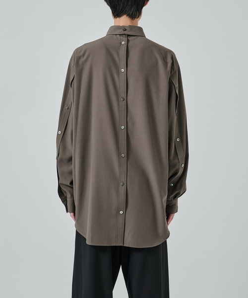 UJOH（ウジョー）の「【UJOH HOMME】別注 Full Open Shirt（シャツ/ブラウス・メンズ・グレー/ブラック・4/5）」の20枚目の写真