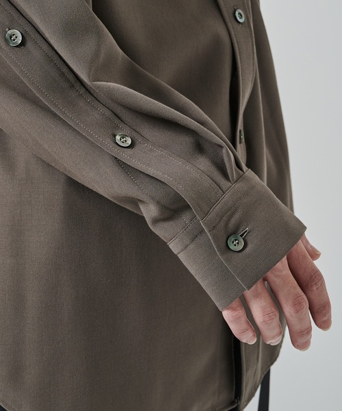 UJOH（ウジョー）の「【UJOH HOMME】別注 Full Open Shirt（シャツ/ブラウス・メンズ・グレー/ブラック・4/5）」の12枚目の写真