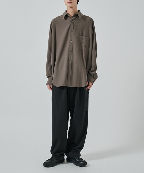 UJOH（ウジョー）の「【UJOH HOMME】別注 Full Open Shirt（シャツ/ブラウス・メンズ・グレー/ブラック・4/5）」の10枚目の写真