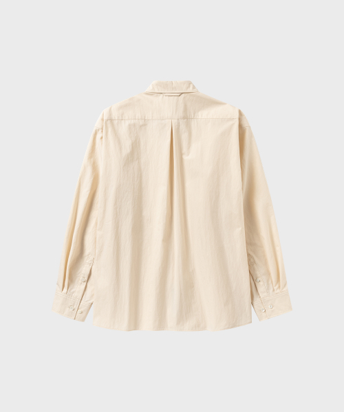 NONBLANK(ノンブランク)の「ソフトクランチCNクロップLSシャツ_PALE YELLOW(シャツ/ブラウス・メンズ・イエロー・MEDIUM/LARGE/X-LARGE/SMALL)」の2枚目の写真