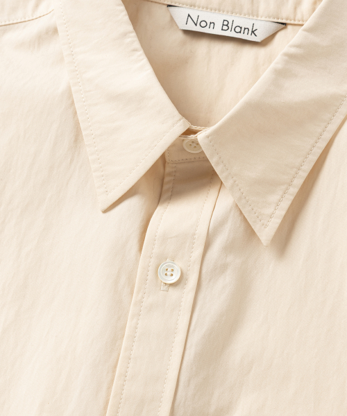 NONBLANK(ノンブランク)の「ソフトクランチCNクロップLSシャツ_PALE YELLOW(シャツ/ブラウス・メンズ・イエロー・MEDIUM/LARGE/X-LARGE/SMALL)」の4枚目の写真