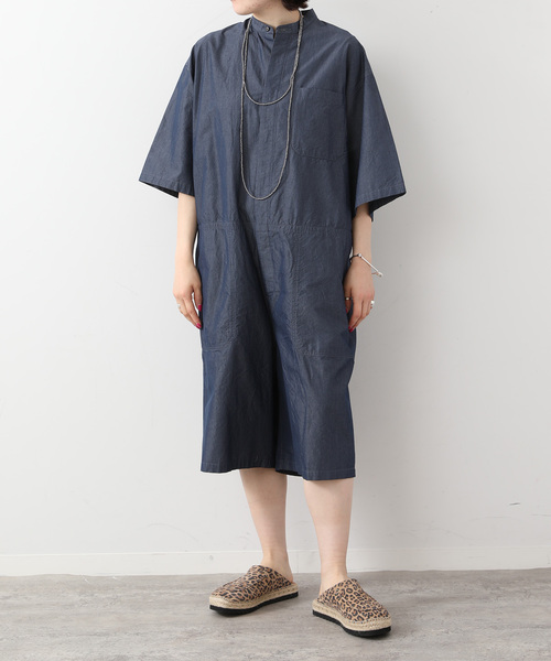 JOURNAL STANDARD LUXE(ジャーナルスタンダード ラックス)の「C/Cuタイプスタンドカラーハーフオールインワン(つなぎ/オールインワン・レディース・ブラウン系その他/ネイビー・FREE)」の10枚目の写真
