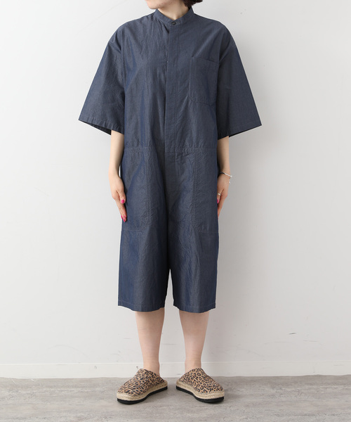 JOURNAL STANDARD LUXE(ジャーナルスタンダード ラックス)の「C/Cuタイプスタンドカラーハーフオールインワン(つなぎ/オールインワン・レディース・ブラウン系その他/ネイビー・FREE)」の12枚目の写真