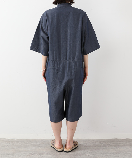 JOURNAL STANDARD LUXE(ジャーナルスタンダード ラックス)の「C/Cuタイプスタンドカラーハーフオールインワン(つなぎ/オールインワン・レディース・ブラウン系その他/ネイビー・FREE)」の14枚目の写真