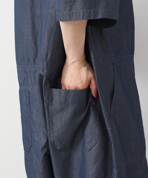 JOURNAL STANDARD LUXE(ジャーナルスタンダード ラックス)の「C/Cuタイプスタンドカラーハーフオールインワン(つなぎ/オールインワン・レディース・ブラウン系その他/ネイビー・FREE)」の22枚目の写真