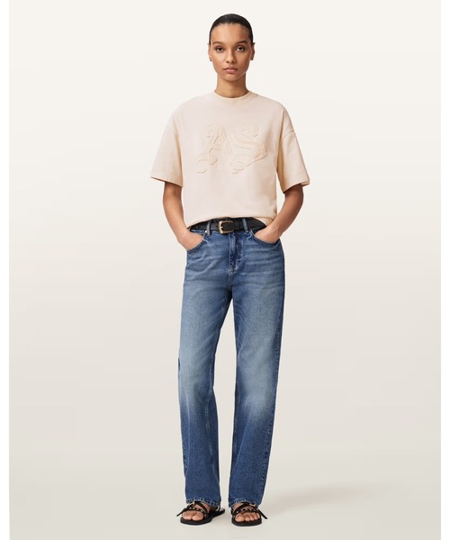 ALLSAINTS（オールセインツ）の「INSIGNIA OVERSIZED ETTA T-SHIRT | INSIGNIA オーバーサイズ ETTA Tシャツ（Tシャツ/カットソー・レディース・ピンク系その他・XS/S/M）」の5枚目の写真