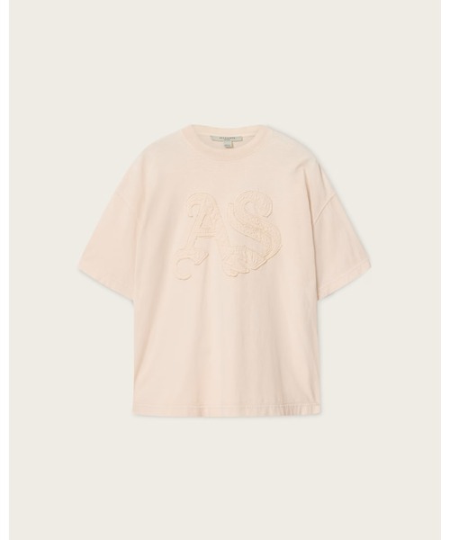 ALLSAINTS（オールセインツ）の「INSIGNIA OVERSIZED ETTA T-SHIRT | INSIGNIA オーバーサイズ ETTA Tシャツ（Tシャツ/カットソー・レディース・ピンク系その他・XS/S/M）」の8枚目の写真