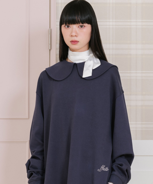 NICE GHOST CLUB（ナイスゴーストクラブ）の「FFATS PLEATED MIDI DRESS L/S TEE_NAVY(NG2GSUPA94A)（ワンピース・レディース・ネイビー・F）」の2枚目の写真