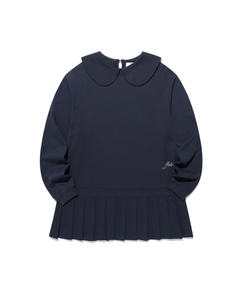 NICE GHOST CLUB（ナイスゴーストクラブ）の「FFATS PLEATED MIDI DRESS L/S TEE_NAVY(NG2GSUPA94A)（ワンピース・レディース・ネイビー・F）」の4枚目の写真