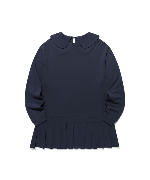NICE GHOST CLUB（ナイスゴーストクラブ）の「FFATS PLEATED MIDI DRESS L/S TEE_NAVY(NG2GSUPA94A)（ワンピース・レディース・ネイビー・F）」の5枚目の写真