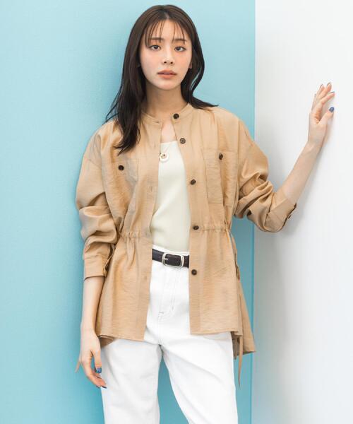 grove（グローブ）の「2WAYスクエアニットタンク（タンクトップ・レディース・ブラック/オフホワイト/グレー/オレンジ・04/03/02/01/05）」の5枚目の写真