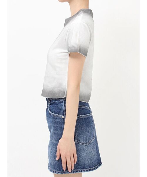 EVRIS(エヴリス)の「MOON BABE ロゴクロップドTシャツ(Tシャツ/カットソー・レディース・ピンク/ブラック/ホワイト・FREE)」の6枚目の写真