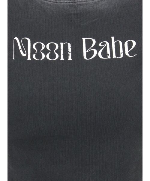 EVRIS(エヴリス)の「MOON BABE ロゴクロップドTシャツ(Tシャツ/カットソー・レディース・ピンク/ブラック/ホワイト・FREE)」の13枚目の写真