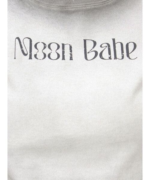EVRIS(エヴリス)の「MOON BABE ロゴクロップドTシャツ(Tシャツ/カットソー・レディース・ピンク/ブラック/ホワイト・FREE)」の15枚目の写真