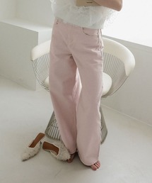 ハイウエストカラーデニム