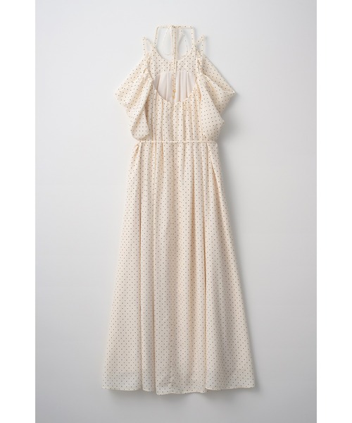 Estella.K(エステラケー)の「【Audire×Estella.K】After hours halter-neck dress/コールドショルダードレス(Audireコラボ)(ワンピース・レディース・グレー系その他/ブラック/ドット・FREE)」の6枚目の写真
