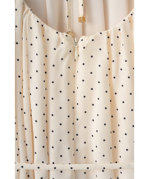 Estella.K(エステラケー)の「【Audire×Estella.K】After hours halter-neck dress/コールドショルダードレス(Audireコラボ)(ワンピース・レディース・グレー系その他/ブラック/ドット・FREE)」の5枚目の写真