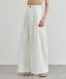 【CITY TOKYO/シティートウキョウ】Box Pleat Wide Pants/ボックスプリーツワイドパンツ