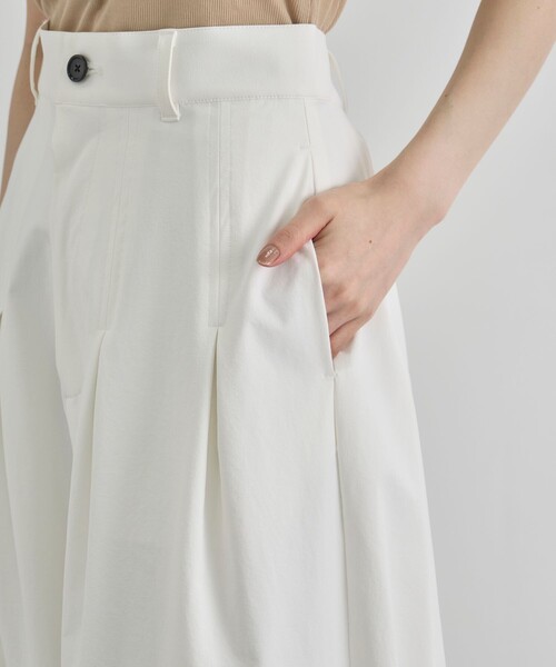 CITY TOKYO(シティトウキョウ)の「【CITY TOKYO/シティートウキョウ】Box Pleat Wide Pants/ボックスプリーツワイドパンツ(その他パンツ・レディース・ホワイト/ライトグリーン/ブラック・1/2)」の10枚目の写真