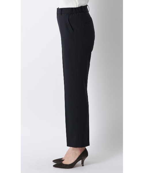 AOYAMA（アオヤマ）の「ストレートパンツ【COOLMAX】【涼】【セットアップ着用可】【裾上げ済み】（スーツパンツ・レディース・ネイビー・L/M/S/SS/3L/LL）」の3枚目の写真