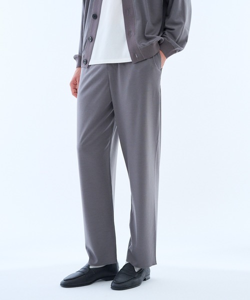 ESTNATION(エストネーション)の「GOOD PEOPLE GOOD STITCHING GOOD PRODUCT for ESTNATION / ニットジャージー イージーパンツ(その他パンツ・メンズ・ブラック/グレー・LARGE/MEDIUM)」の4枚目の写真