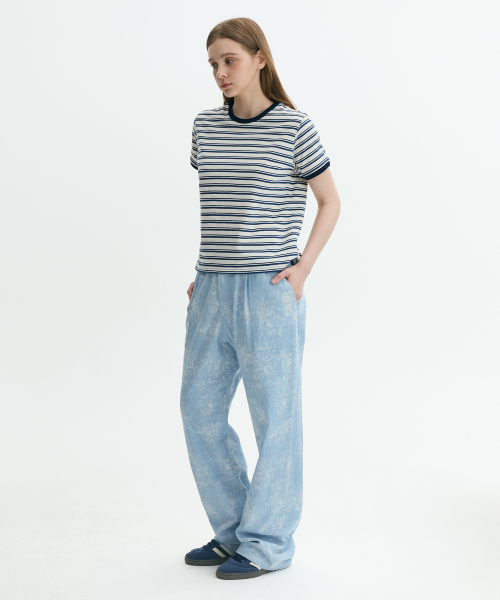 KRUXH(クルクス)の「ストライプリンガーTシャツ ネイビー(Tシャツ/カットソー・レディース・その他・1/2/3)」の7枚目の写真