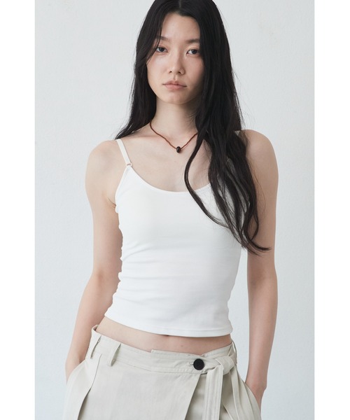 ANF.MUU(アンフムー)の「ベーシックキャミソール(キャミソール・レディース・ホワイト×ブラック/ブラック/ホワイト/ネイビー×ホワイト・FREE)」の3枚目の写真