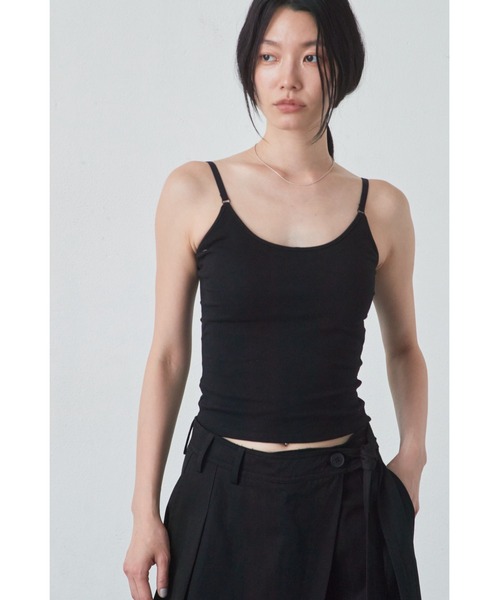 ANF.MUU(アンフムー)の「ベーシックキャミソール(キャミソール・レディース・ホワイト×ブラック/ブラック/ホワイト/ネイビー×ホワイト・FREE)」の17枚目の写真