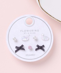 Flowering（フラワーリング）の「プラネット/スター/リボン/セットピアス（ピアス（両耳用））」
