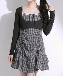 アンサンブルドロストミニワンピース