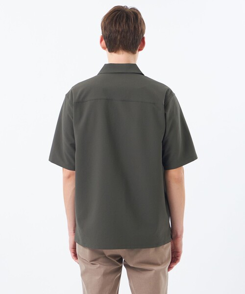 MACKINTOSH PHILOSOPHY(マッキントッシュ フィロソフィー)の「トロッター サッカーストレッチ 半袖オープンカラースナップボタンシャツ(シャツ/ブラウス・メンズ・ブルー系その他7/グレー系その他2/ネイビー・38/40)」の9枚目の写真