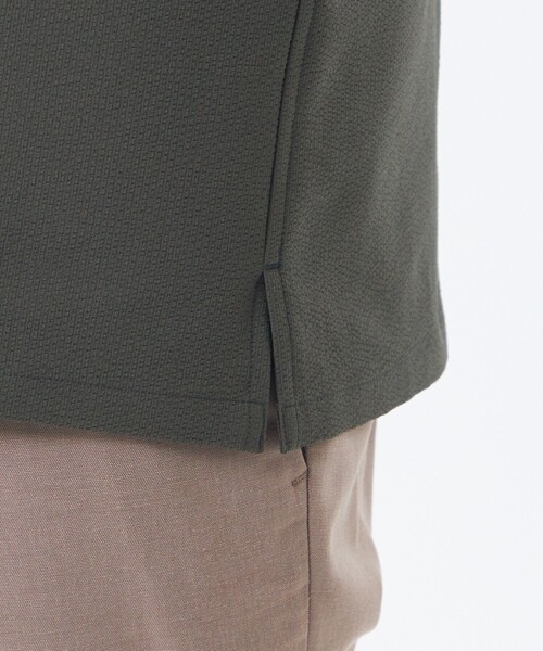 MACKINTOSH PHILOSOPHY(マッキントッシュ フィロソフィー)の「トロッター サッカーストレッチ 半袖オープンカラースナップボタンシャツ(シャツ/ブラウス・メンズ・ブルー系その他7/グレー系その他2/ネイビー・38/40)」の12枚目の写真
