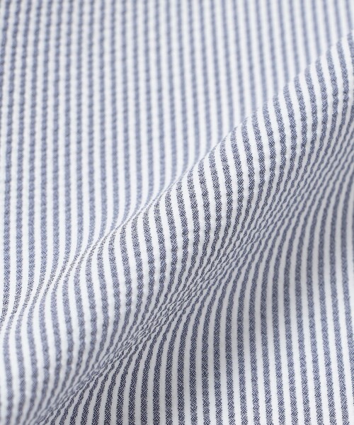 MACKINTOSH PHILOSOPHY(マッキントッシュ フィロソフィー)の「トロッター サッカーストレッチ 半袖オープンカラースナップボタンシャツ(シャツ/ブラウス・メンズ・ブルー系その他7/グレー系その他2/ネイビー・38/40)」の15枚目の写真