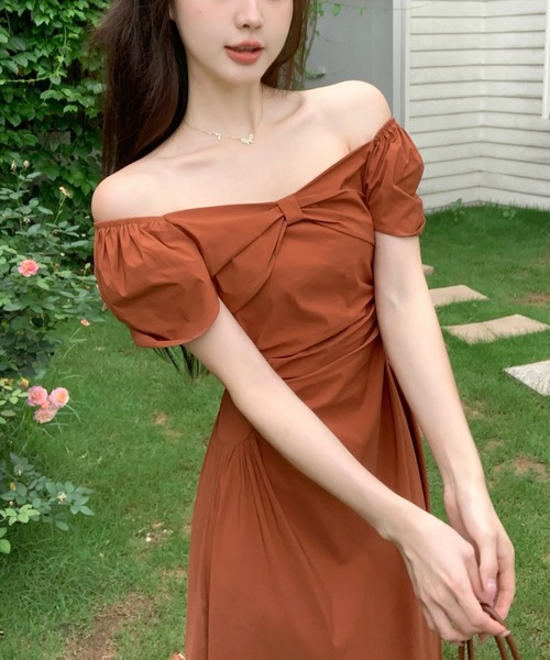 FAVORITO(ファヴォリート)の「ワンピース(ワンピース・レディース・オレンジ/ブラック/ライトイエロー・F)」の19枚目の写真